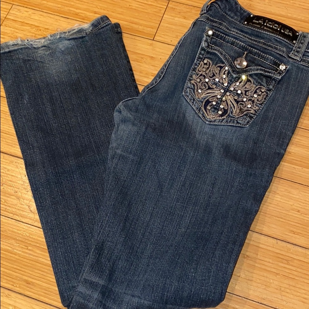 La Idol blingy jeans Size 11